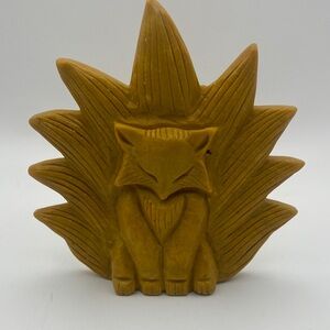 Handcrafted Tan Fox Sculpture
